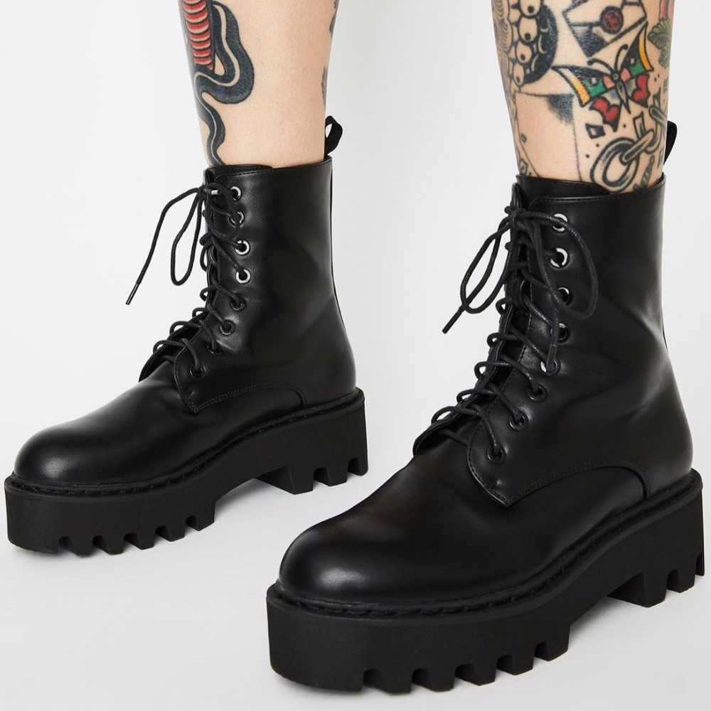 Lamoda ‘Blackout Unforgiven’ combat boot
